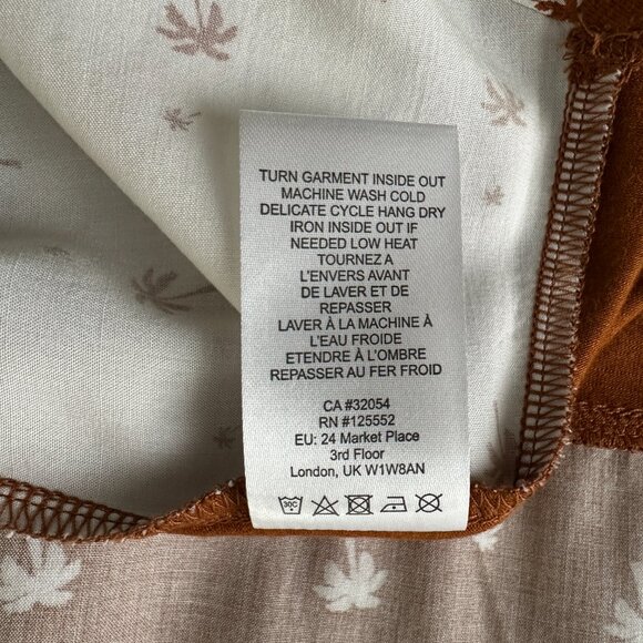 Anthropologie Dolan Palm Tree Design Tank Top Medium EUC - Picture 14 of 15